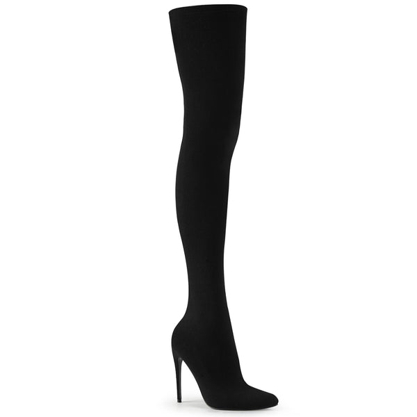COURTLY-3005 Overknee Stiefel Schwarz von Pleaser