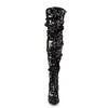 COURTLY-3011 Overknee Stiefel Schwarz von Pleaser – Ansicht 2