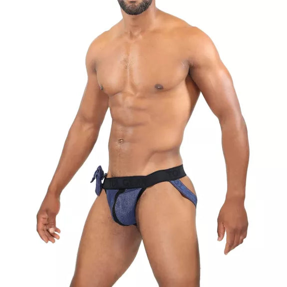 Jockstrap Jeans-Cowboy-Style mit Push-Up & abnehmbarer Seitentasche | TOF Paris