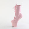 CRAZE-1040 Plateau Pony Stiefeletten - Rosa Lack von Pleaser – Ansicht 3