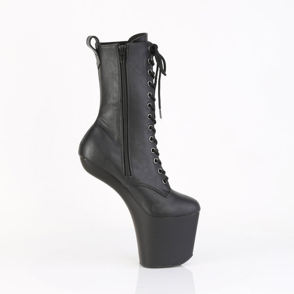 CRAZE-1040 Plateau Pony Stiefeletten - Schwarz Matt von Pleaser – Ansicht 5