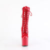CRAZE-1040 Plateau Stiefeletten - Rot Lack von Pleaser – Ansicht 2