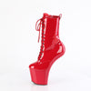 CRAZE-1040 Plateau Stiefeletten - Rot Lack von Pleaser – Ansicht 3