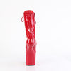 CRAZE-1040 Plateau Stiefeletten - Rot Lack von Pleaser – Ansicht 4