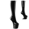 CRAZE-2000 Plateau Pony Stiefel - Schwarz Lack von Pleaser