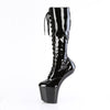 CRAZE-2023 Plateau Pony Stiefel - Schwarz Lack von Pleaser – Ansicht 3