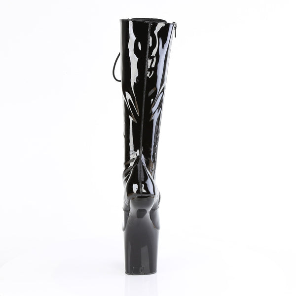 CRAZE-2023 Plateau Pony Stiefel - Schwarz Lack von Pleaser – Ansicht 4