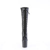 CRAZE-2023 Plateau Pony Stiefel - Schwarz Matt von Pleaser – Ansicht 2