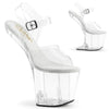 CRAZE-808 Plateau Pony Sandaletten - PVC durchsichtig von Pleaser