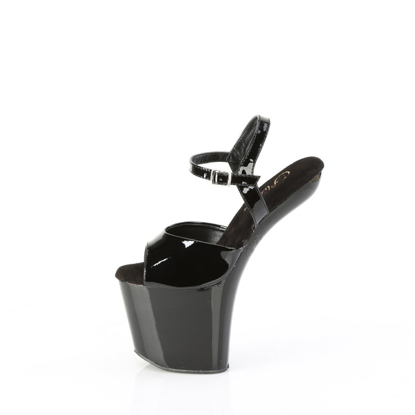 CRAZE-809 Plateau Pony Sandaletten - Schwarz Lack von Pleaser – Ansicht 3