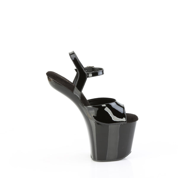 CRAZE-809 Plateau Pony Sandaletten - Schwarz Lack von Pleaser – Ansicht 5