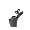 CRAZE-809 Plateau Pony Sandaletten - Schwarz Matt von Pleaser – Ansicht 3