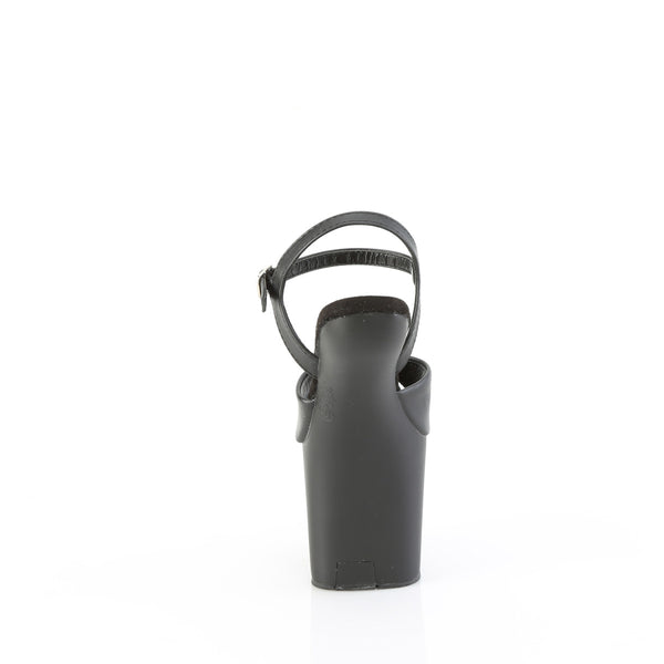 CRAZE-809 Plateau Pony Sandaletten - Schwarz Matt von Pleaser – Ansicht 4