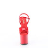 CRAZE-809 Plateau Sandaletten - Rot Lack von Pleaser – Ansicht 2