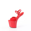 CRAZE-809 Plateau Sandaletten - Rot Lack von Pleaser – Ansicht 3
