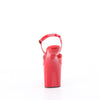 CRAZE-809 Plateau Sandaletten - Rot Lack von Pleaser – Ansicht 4