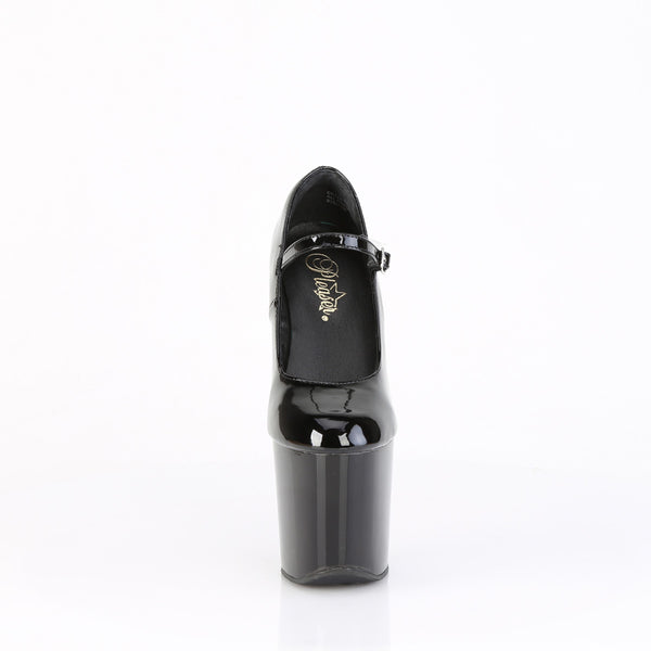 CRAZE-880 Plateau Pumps - Schwarz Lack von Pleaser – Ansicht 2
