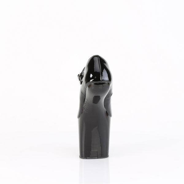 CRAZE-880 Plateau Pumps - Schwarz Lack von Pleaser – Ansicht 4