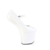 CRAZE-880 Plateau Mary Jane Pumps - Weiß Lack von Pleaser – Ansicht 5