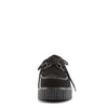 CREEPER-101 Plateau Schuhe Wildleder Schwarz | DemoniaCult SALE