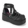 CUBBY-28 Plateau Schuhe Schwarz Matt von DemoniaCult