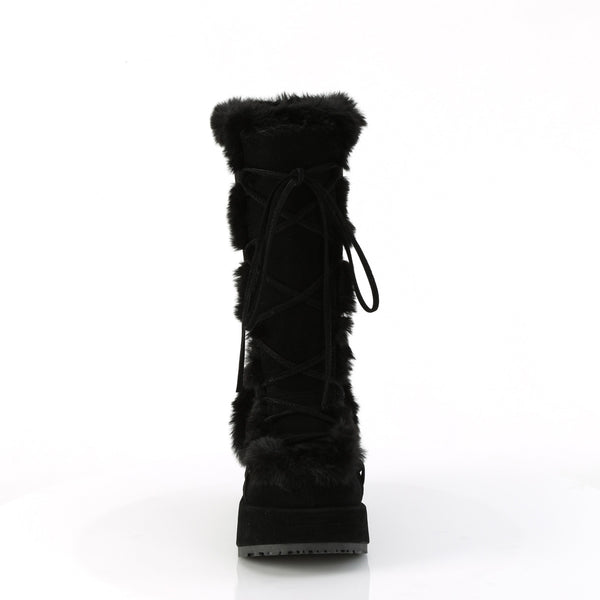 CUBBY-311 Plateau Stiefel - Schwarz von DemoniaCult – Ansicht 2