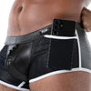 Schwarzer Kinky Zip Trunk-Slip von TOF Paris – Ansicht 5