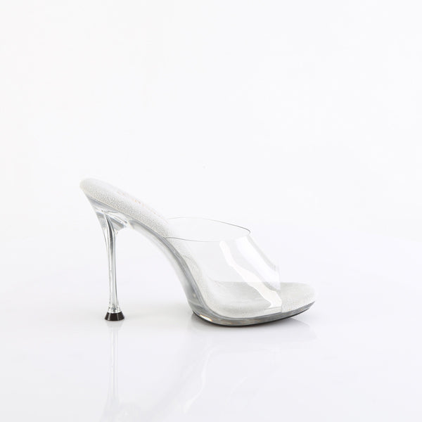 CUPID-401 - Pantoletten - Silber/Transparent EUR 35 | Fabulicious SALE
