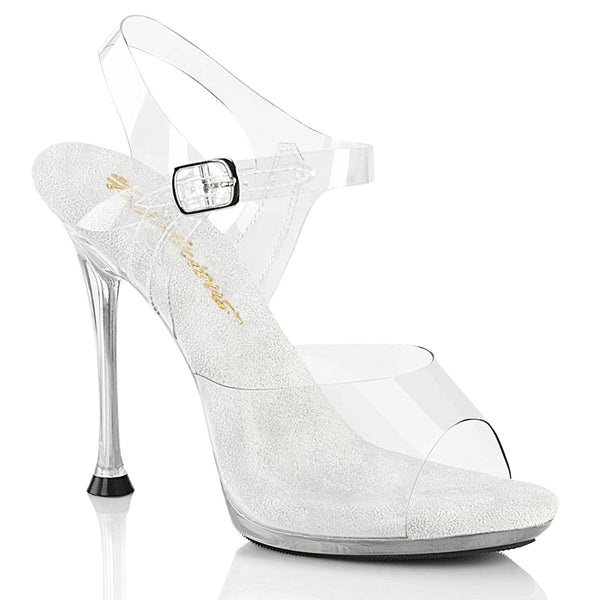 CUPID-408 Sandalette Transparent | Fabulicous