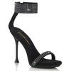 CUPID-440 - Sandaletten - Schwarz mit Strass von Fabulicious