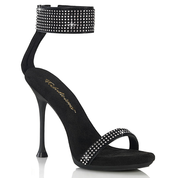 CUPID-440 - Sandaletten - Schwarz mit Strass von Fabulicious