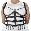 DA-118 Body-Harness mit Anhängern Schwarz Matt von DemoniaCult