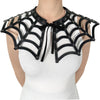 DA-213 Halsband mit Spinnennetz Schwarz Matt von DemoniaCult