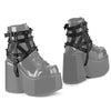 DA-505 Stiefel-Harness Schwarz Matt von DemoniaCult