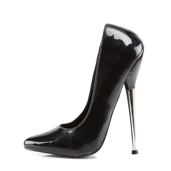 DAGGER-01 Pumps Lack Schwarz von Devious – Ansicht 3