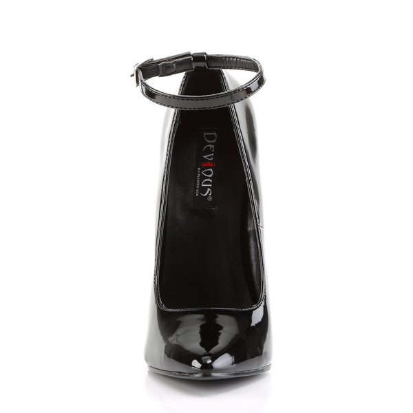 DAGGER-12 Pumps Lack Schwarz von Devious – Ansicht 2