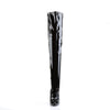 DAGGER-3000 Overknee Stiefel Schwarz von Devious – Ansicht 2