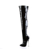 DAGGER-3000 Overknee Stiefel Schwarz von Devious – Ansicht 3