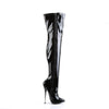 DAGGER-3000 Overknee Stiefel Schwarz von Devious – Ansicht 5