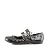 DAISY-03 Pantoletten Schuhe Schwarz mit Totenköpfen von DemoniaCult – Ansicht 3