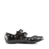 DAISY-03 Pantoletten Schuhe Schwarz mit Totenköpfen | DemoniaCult SALE
