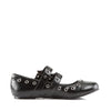 DAISY-03 Pantoletten Schuhe Schwarz mit Totenköpfen von DemoniaCult – Ansicht 5