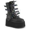 DAMNED-156 Plateau Stiefel Schwarz Matt von DemoniaCult