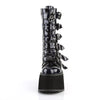 DAMNED-225 Plateau Stiefel Schwarz Lack Holo von DemoniaCult – Ansicht 2