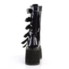 DAMNED-225 Plateau Stiefel Schwarz Lack Holo von DemoniaCult – Ansicht 4