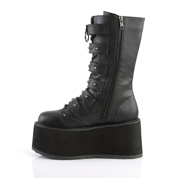 DAMNED-225 Plateau Stiefel Schwarz | DemoniaCult SALE