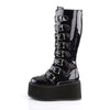 DAMNED-318 Plateau Stiefel Schwarz lack von DemoniaCult – Ansicht 3