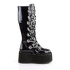 DAMNED-318 Plateau Stiefel Schwarz lack von DemoniaCult – Ansicht 5