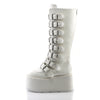 DAMNED-318 Plateau Stiefel Weiss von DemoniaCult – Ansicht 3