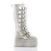DAMNED-318 Plateau Stiefel Weiss von DemoniaCult – Ansicht 5
